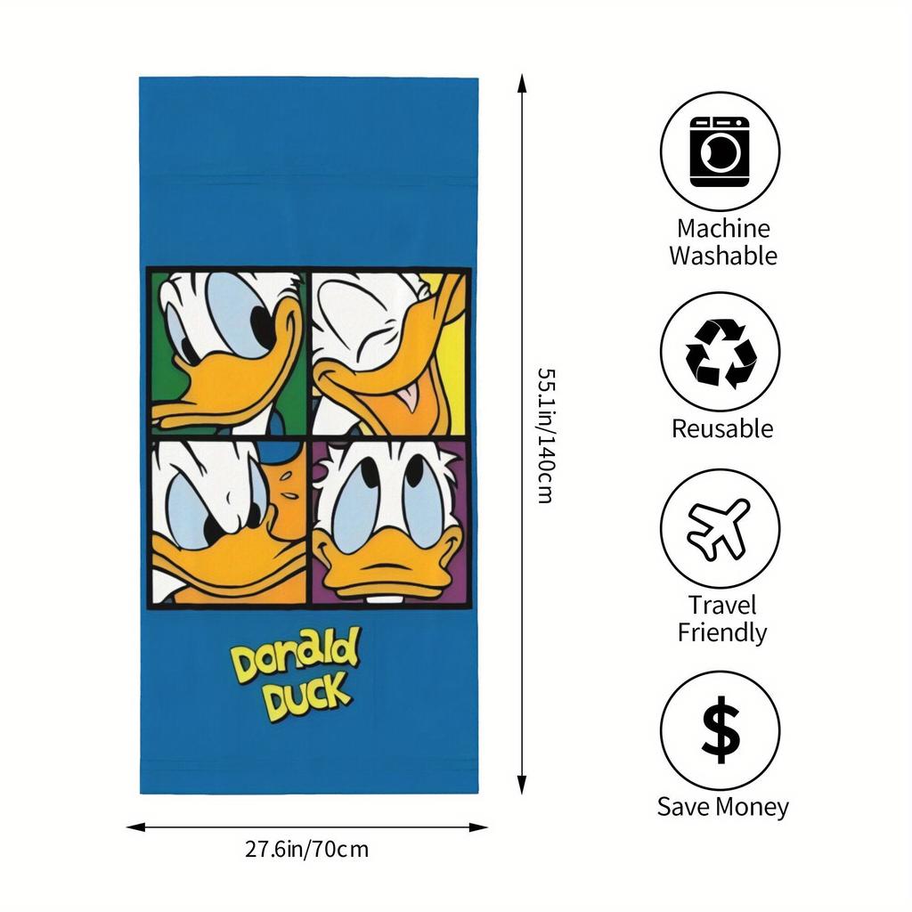 1pc Donald Duck Beach Towel Swimming Design Bath Towel for Summer Travel Swimming Camping Cruise Accessories