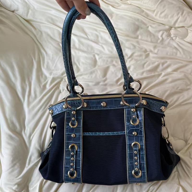 Ladies Luxury Bags Csw003 Women's Girl Retro Handbag Y2k Harajuku Fashion Patchwork Shoulder Bag High-End Niche Underarm Bag Riveted Motorcycle Bag