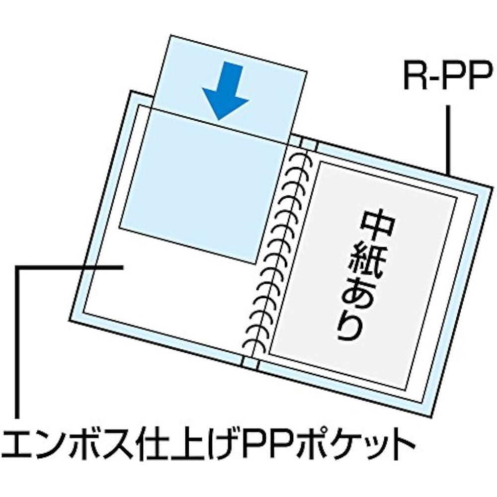 Kokuyo File Clear File Refill A4 Vertical 30 Holes Red LA-730R