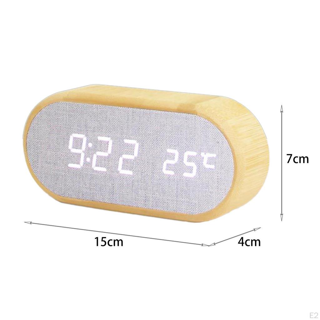 Clock, Snooze Function Multifunctional Clock for Bedroom Bedside Digital