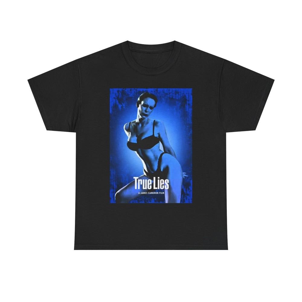 True Lies Tshirt Vintage Movie Action Arnold retro Unisex Heavy Cotton Tee Unisex T-Shirt M