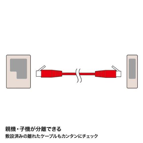 SANWA SUPPLY LAN Cable Tester, Checks Connections and Breaks, Compatible with UTP and STP Cables with RJ45 Connectors and Modular Cables with RJ-11 Co