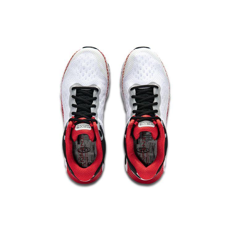 Under Armour Hovr Infinite 3 Comfortable Stylish Fabric Low-Top Training Running Shoes Men Sneaker White Black Red 3025201-100