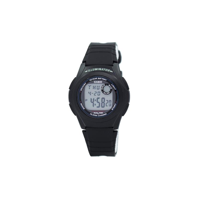 

Casio STANDARD series, fashionable, retro, simple and streamlined, ten years of power and practical, quartz movement, resin strap, Japanese F-200W-1A серебряный