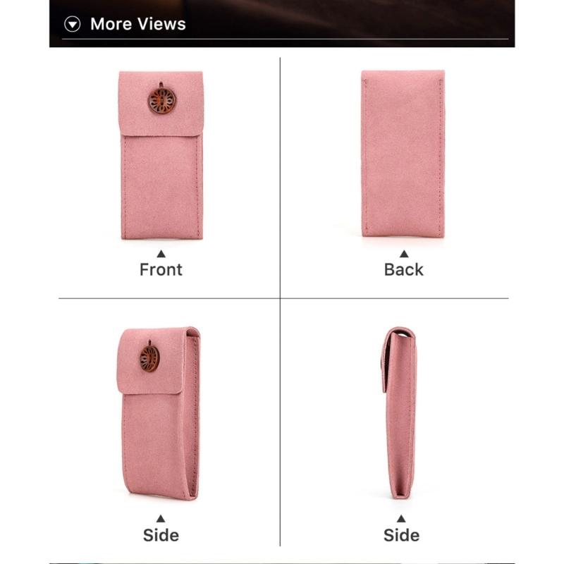 8 Colors Men Watch Box Watch Pouch Bag Organizer Box Easy Carry Travel Watch Storage Pouch Cowhides Velvets Jewelry Box