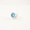 Gemma Topazio Blu Svizzero Anello Gioiello Fatto a Mano in Argento Sterling 925 Per Amico RR-48-14