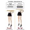 Plus Size Black Irregular Slit Skirt for Women - Anti-Exposure, Slightly Chubby, Hip-Hugging Short Skirt for Spring/Summer