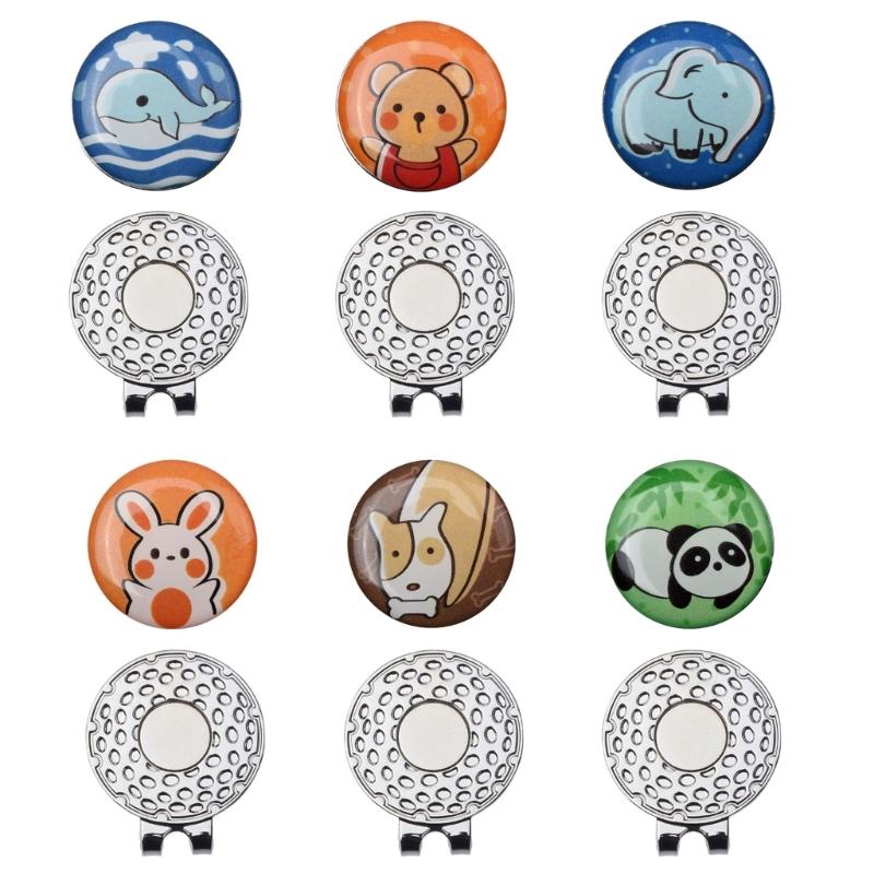 Golf Ball Marker with Standard Magnetic Hat Clip, Funny Golf Ball Marker Hat Clip Golf Gifts Men Women Golf Accessories