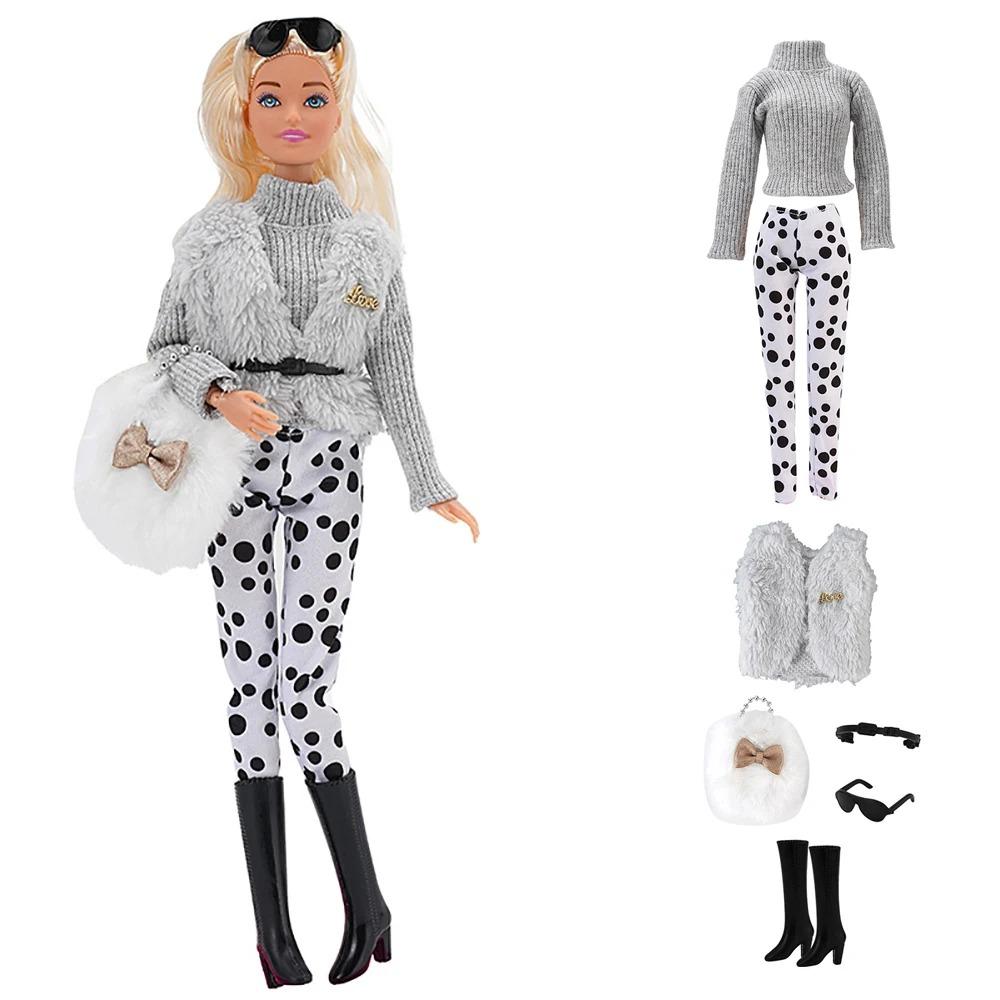 NK Official New Winter Clothing 1/6 Doll Accessories Fashion Lady 11.5 Inch Doll Clothes Modern Dress For Girl's Doll Gift JJ