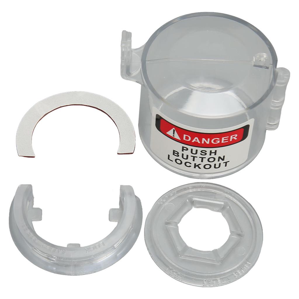 Round Switch Guard Cover Clear PC Emergency Stop Knob Switch Protecting Cover for Industry