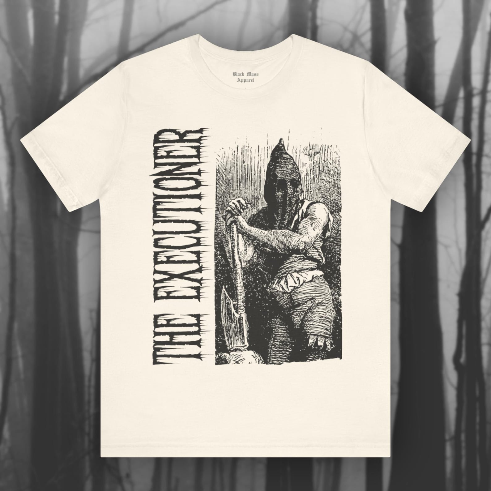 The Executioner, Medieval Torture Shirt, Vintage Spooky Art T-Shirt, Creepy T-Shirt, Gothic Fashion, Dark Ages Unisex Short Sleeve Tee M