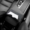 Faux Suede Car Tissue Boxes Multifunctional Car Sun Visor Back Seat Hanging Tissue Bag Organizer For Car Accessories
