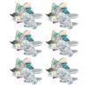 1/2/4/6Pcs Car Ornaments with Light Cool Dynamic Rotating Design Easy Installation Aircraft Shape Motorcycles Bicycles Decorations