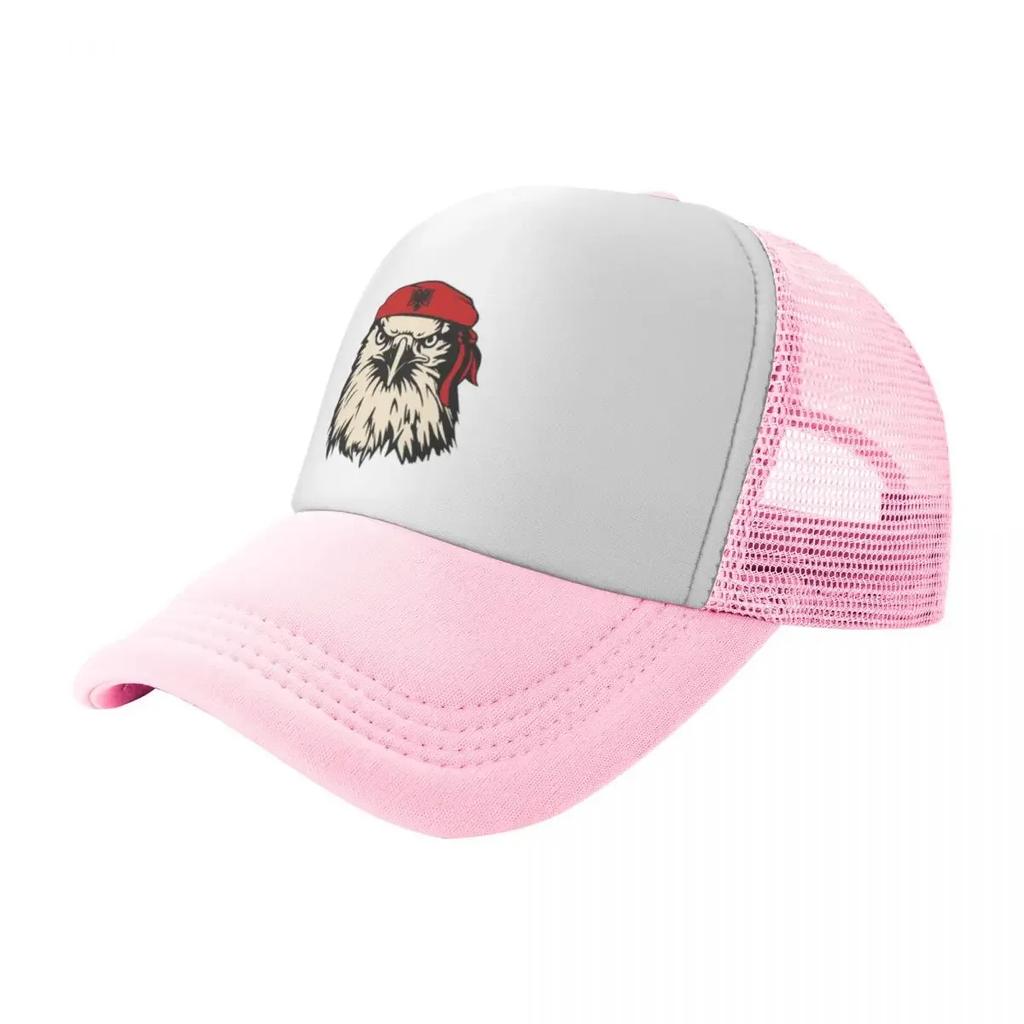Albanian Eagle Patriot Camping Mesh Baseball Caps Women Printing Male Beach Dad Hat Peaked Cap