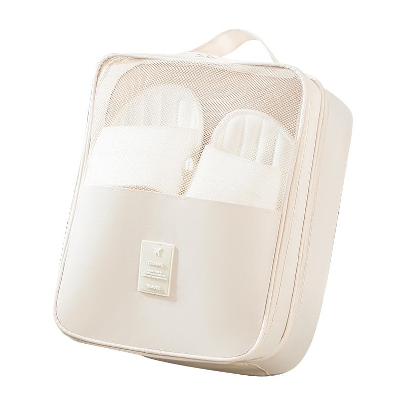 Portable Three-Layer Dustproof Shoe Storage Bag - Easy Carry, Handheld, for Outdoor Travel