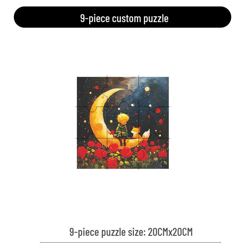 The Little Prince 9x156-Piece Wooden Jigsaw Puzzle - Stress-Relief Toy and Birthday Gift for Friends