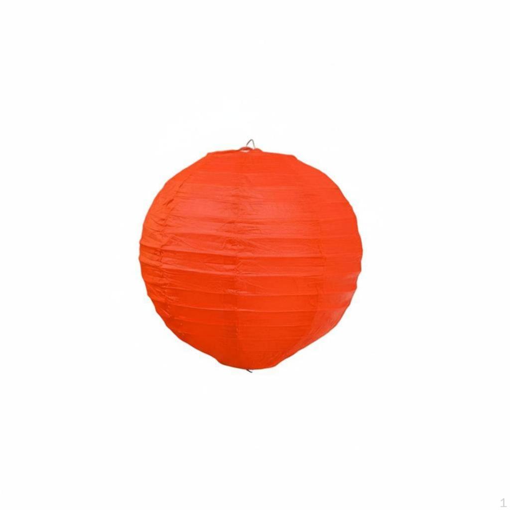 Round Paper Lantern Hanging Lampshade Handmade for Wedding Home Farm Inn 15cm White