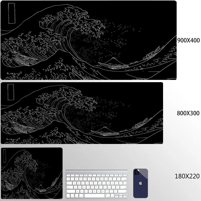 Personalized Art Gaming Mouse Pad Gamer Large Mouse Mat Great Wave Big Mouse Pads Pc Computer Mousepad XXL Laptop HD Desk Mats