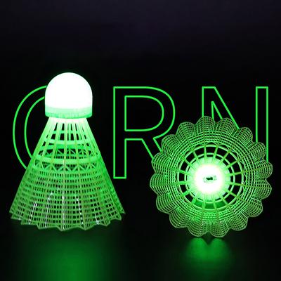 Led Badminton Bal Gloeiende Lichtgevende Plastic Badminton Shuttlecocks Kleurrijke Verlichting Ballen Sport Training In/Buiten Spel