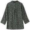 Plus Size XL-7XL Women's Elegant Blouses  Casual Loose Vintage Print Summer Long Sleeve Top Female Shirt