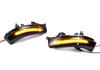 Black Shell Sequential Rearview Mirror Turn Signal Light for Toyota Prius, Reiz, WISH, Crown, Avalon.