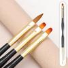 3Pcs Französisch Streifen Nail art Liner Pinsel Set Tipps Ultra-dünne Linie Zeichnung Stift Dual End UV Gel malerei Pinsel Maniküre Werkzeuge