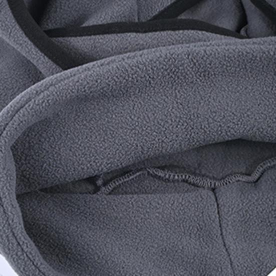 Skiing Headgear Outdoor Winter Warm Hat 3-in-1 Integrated Thermal Hood Scarf Face Guard Sports Running Hat