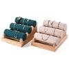 Wood Wrist Jewelry Display Stand Versatile Wood Display Rack Stand Holder For Jewelry Bracelets And Watch Storage
