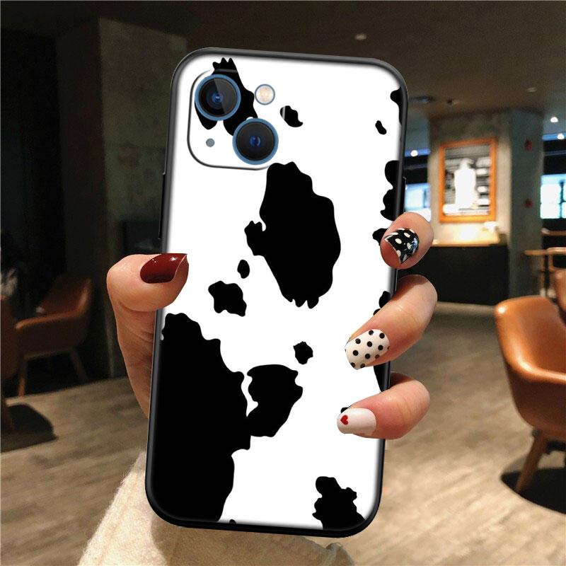 IK20 Cartoon Art Cow Shell Phone Case for Samsung Galaxy Note 10 20 S23 S24 S25 Ultra FE Plus Edge Lite A02S A35 A07 A17
