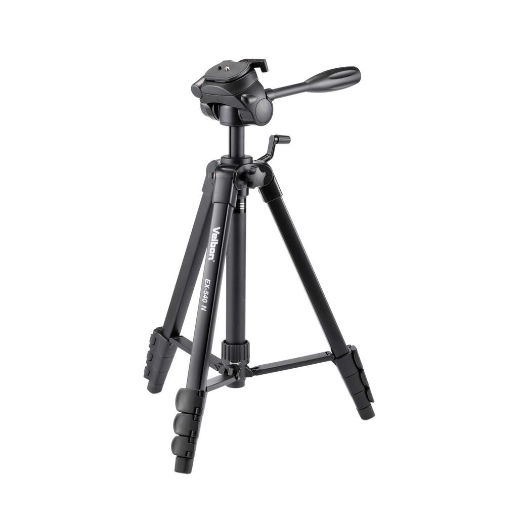 Velbon Family Lever 158cm 23mm Leg Medium DIN Standard Quick Shoe Aluminum Part Number 302489 EX-540N Tripod, 4-Section, Lock, Height, Diameter, Size,