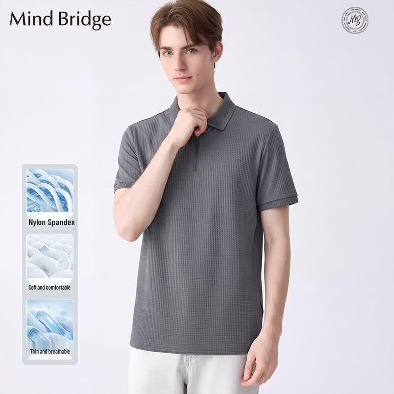 Mind Bridge Men s Short Sleeve Polo Shirt M