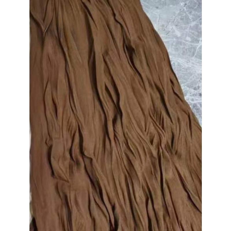 Ανοιξιάτικες και φθινοπωρινές γυναικείες φούστες Πλισέ Oversized Swing μακριά φούστα Vintage Chic Ομπρέλα