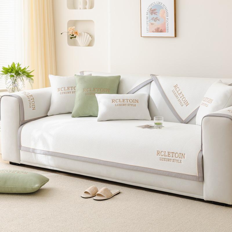 Summer Cool Sofa Cushion Non-Slip Mat Seat Cushion  New Sofa Cover Light Luxury High-End Sofa Cover