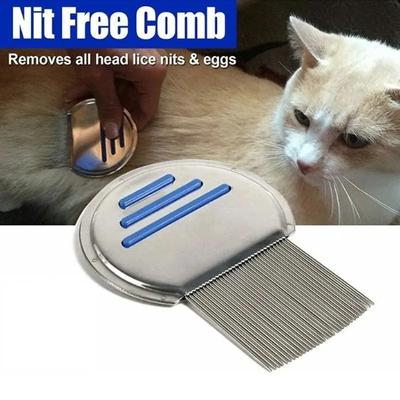 Dog Grooming Lice Comb Professional Stainless Steel Louse Effectively Get Rid For Head Lices Treatment Hair Removes Nits YLE073