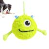 Jouet pour Chien à Dents Boule Peluche Jouets à Mâcher Interactifs Jouets pour Animaux de Compagnie Doux Multifonctionnels Jouets Portables pour Chiens avec Son pour Mordre les Dents