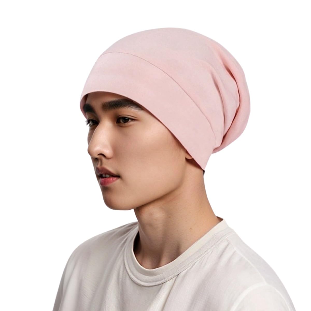 

RUNQIU Вязаная шапочка для волос из тенселя для Красивая Уменьшает Увлажняет и Улучшает Регулируемый размер для Числовой Мужская ночная шапочка, Волосы, Трение, Кожа головы, розовый