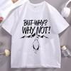 But Why Not Penguin Meme TShirt Brave Penguin Mountain T Shirt Funny Cotton Short Sleeve Tshirt Round Neck Comfortable Tees