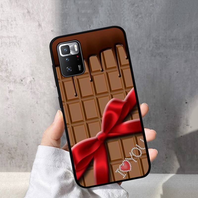 Custodia per telefono al cioccolato per Redmi Note 8 7 9 4 6 pro max T X 5A 3 10 lite pro