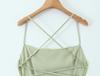 French Lace Cross-Strap Backless Summer Dress - Elegant and Slimming Waist-Cinched Design