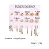 Classic Earrings 12 Pairs / Set Personalized Fashion Earring Set Suitable for Feminine Jewelry Earrings Jewelry