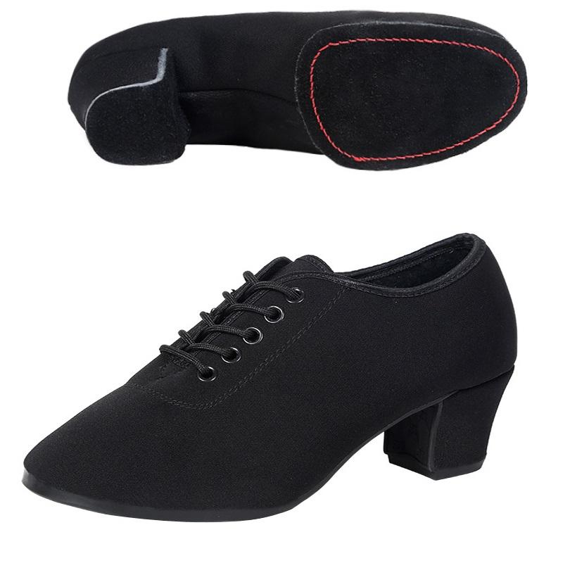 Comfort Latin Dance Shoes Woman Teacher Adult Oxford Shoes Modern Square Ballroom Canvas Women Shoes Comfortable Sneakers Female