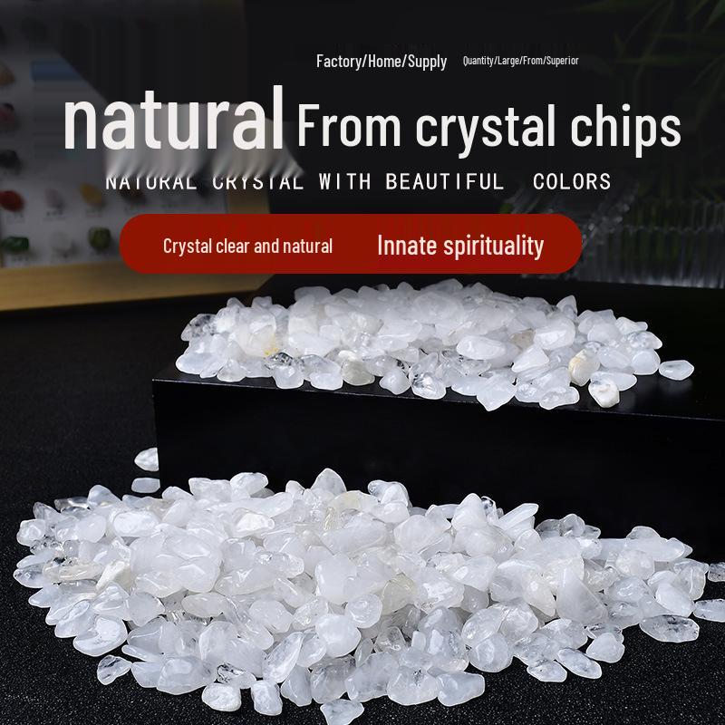 Natural White Crystal Decorative Handicraft Stone for Fish Tanks & Buddha Offerings