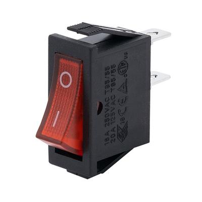 Double-Pole Mini Switch Illuminated - Vt-206-1211