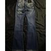 RogueWave Streetwear Vintage Jeans Ubrania Y2K Damskie Vintage Kieszeń Pasek Sequin Spodnie Jeansowe Baggy Niebieskie Prane Średni Stan Dopasowany Krój Spodnie