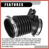 ACROPIX Air Cleaner Intake Hose Tube with Clamps 17225-R1A-A01 - Car Engine Filter Air Intake Duct Hose Tube - for Honda Civic 1.8L 2012-2015 Rubber