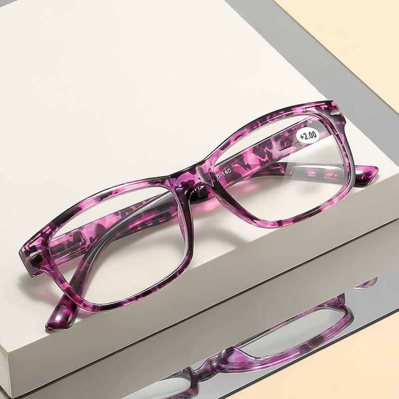 Green Flower Reading Glasses for Women Anti Blue Light Presbyopia Glasses Ultra Light Men Computer Glasses High-Definition +1.0