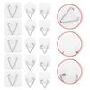 10Pcs Picture Rack Plate Hanger Self-adhesive Wall Painting Decor Plate Holder Bathroom Home Supplies Vertical