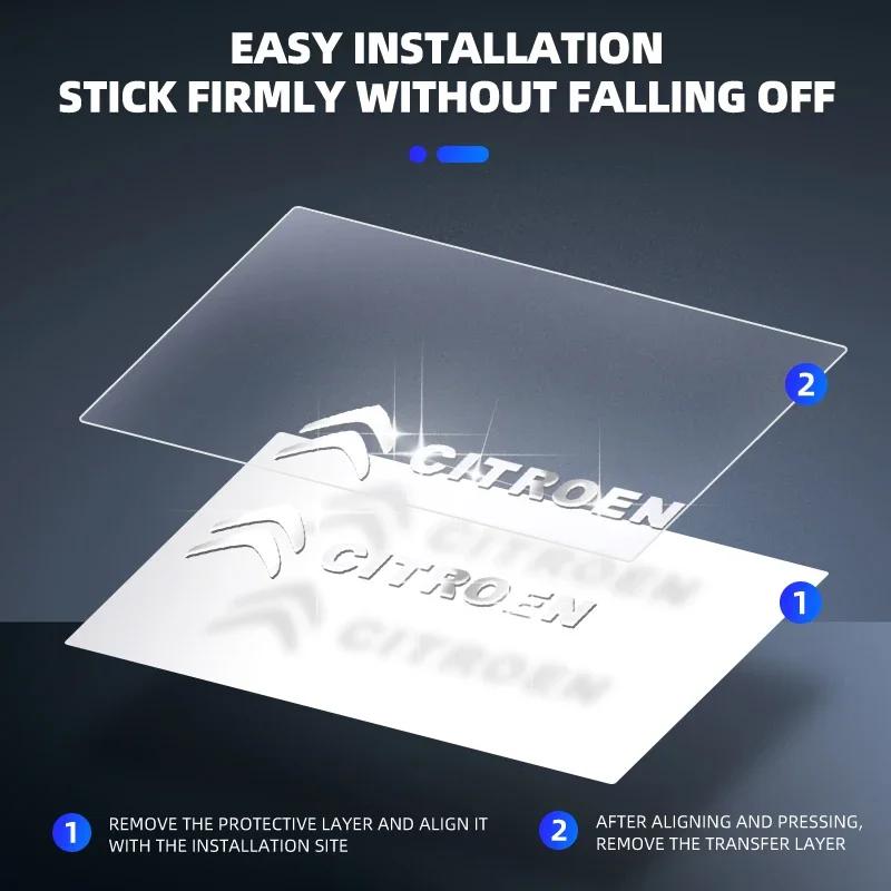 2/5/10 Pezzi Logo Auto 3D Adesivi Metallici Accessori Decorativi per Citroen Xsara Picasso Berlingo C1 C2 C3 VTS C4 Saxo C5 C6 C8