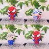 Marvel Avengers Spider-man Plush Toy Soft Keychain With Iron Man And Hulk Designs For Kids