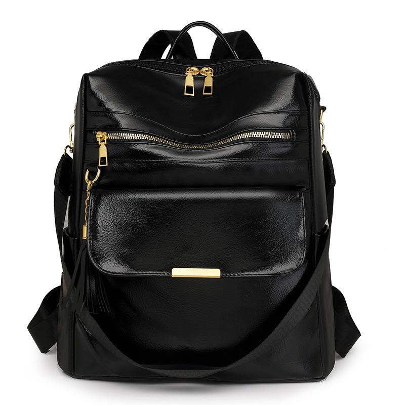 Zaino retro moda europea e americana semplice versatile per pendolari studenti universitari borsa da scuola multi-scomparto borsa a tracolla da donna
